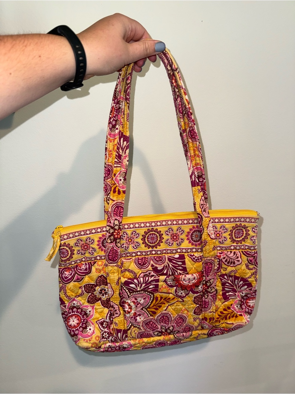 Vera Bradley Medium Tote Bag in Bali Gold